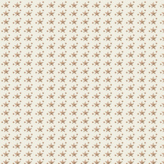 Seamless Beige Star Pattern on Light Background for Festive Design
