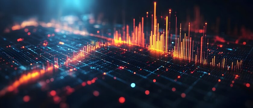 Data analysis and visualization showcasing insights  trends  and strategic savings driven by the optimization imperative for cost reduction  photography concept with copy space for text