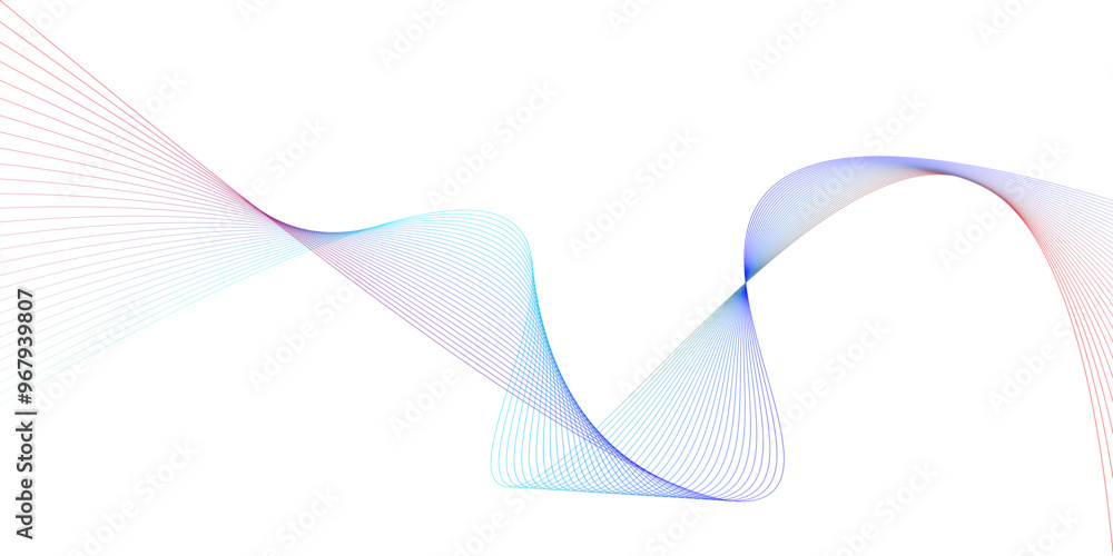 Poster gradient moving lines design element