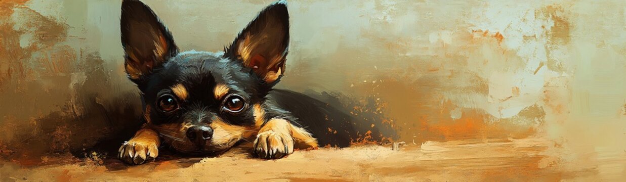 a banner size photo of a chihuahua dog