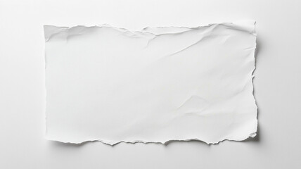 A blank white sheet of paper isolated on a white background.