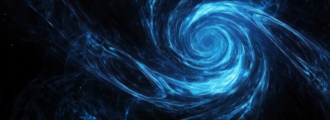 Naklejka premium Abstract Blue Swirl Pattern