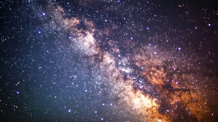 Obraz premium Milky Way Galaxy at Night