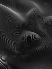 Wavy Black and White Surface
