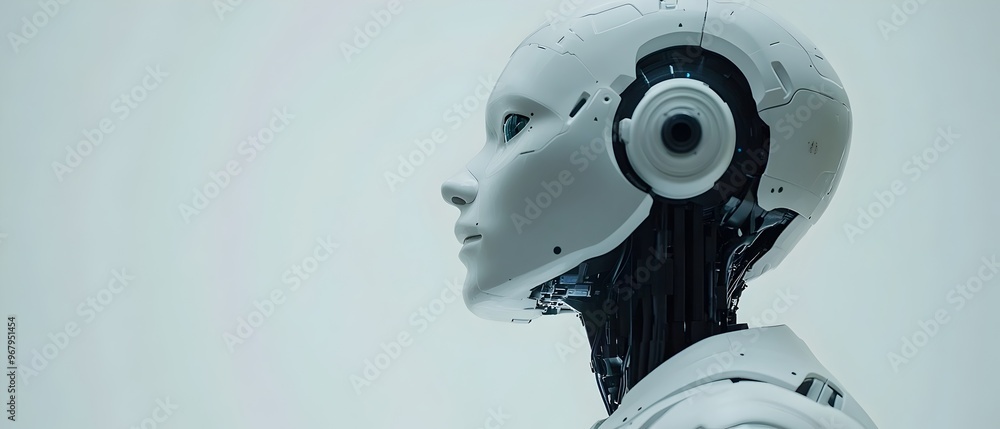 Poster cutting edge intelligence powering advanced robotic automation systems showcasing the innovative syn