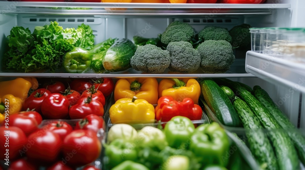 Sticker Vegetable Fridge