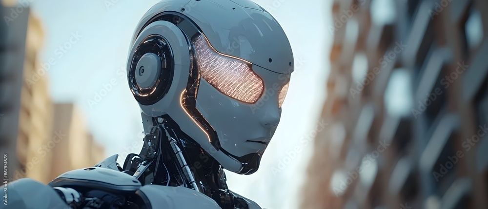 Poster cutting edge ai powered robotics showcasing the synergy of advanced automation for futuristic indust