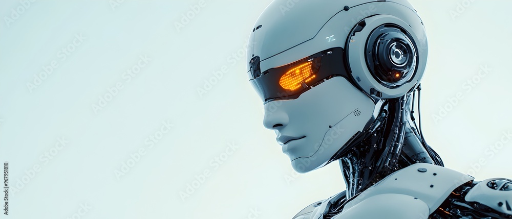 Poster robotic design incorporating advanced sensors and visualizations showcasing innovative designs that 