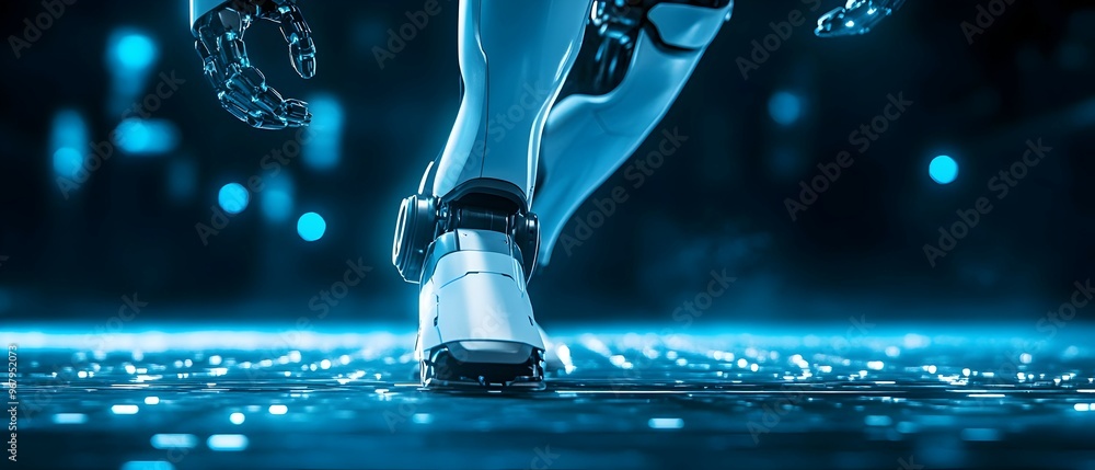 Poster intelligence integrated robotics automation showcasing the synergistic potential of advanced technol