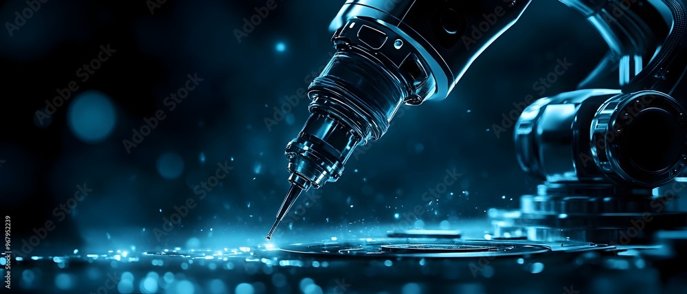 Poster precision in robotic automation showcasing the exactness and accuracy achieved in modern automated s
