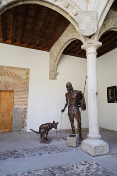 Wrought iron sculpture at the Palace of Los Verdugo in the old town of Avila