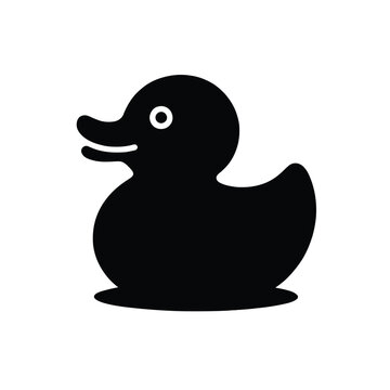 recommend clip art: Silhouette of a Classic Rubber Duck