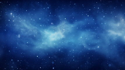 Deep blue Milky Way background, starry sky, universe