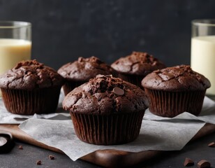 Muffins - Soft and fluffy baked goods often filled with fruit or nuts.