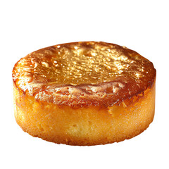 Delicious golden cake with glossy caramelized top, perfect for dessert lovers. 