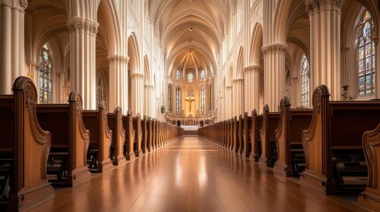 Obraz premium Discuss how cathedrals represent the fusion of religious ritual and cultural identity