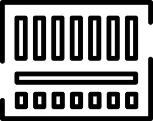 Rounded  Stroke Barcode Icon