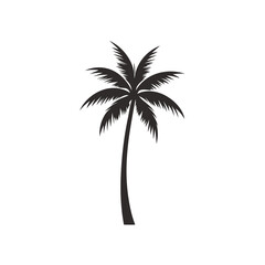 palm tree silhouette lion head  transparent background png file,
