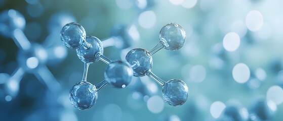 Highly detailed and annotated scientific diagram of the molecular structure of the organic compound L Carnitine showcased against a soft blue background  This image is ideal for use in educational
