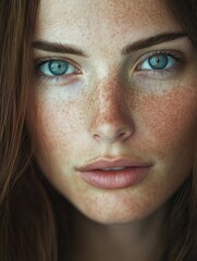 Fototapeta premium Woman with freckles