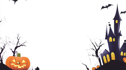 Halloween Pumpkins Border Theme