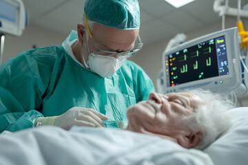 Emergency Medical Technicians Rescuing an Elderly Person | Rapid Response and Lifesaving Medical Assistance