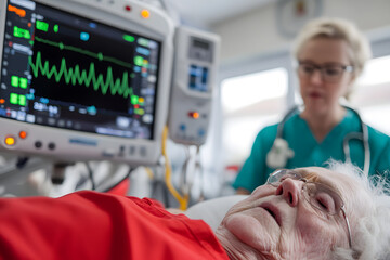 Emergency Medical Technicians Rescuing an Elderly Person | Rapid Response and Lifesaving Medical Assistance