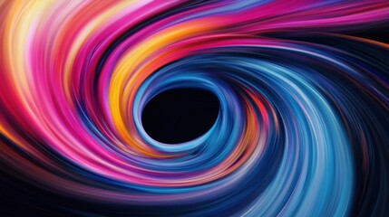 Obraz premium A swirling vortex of colors and shapes blending together, representing the dynamic and evolving nature of organizational culture