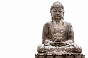 Obraz premium A person sitting cross-legged with hands on knees, representing relaxation and inner peace