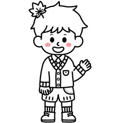 가을 어린이 일러스트