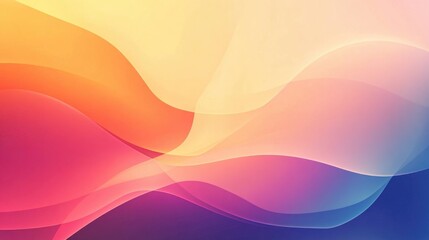 Fototapeta premium Abstract Gradient Background with Dynamic Wavy Lines, Smooth and Colorful Design, 