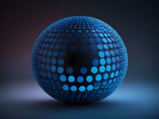 background disco ball, blue disco ball Dynamic liquid background in gradient. Ai image light ball, background , 