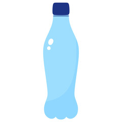 Water bottle flat style