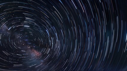 Star Trails Over the Milky Way