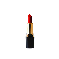 Red Lipstick on White Background