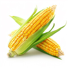 Corn isolated on white