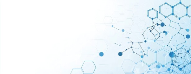 Abstract Hexagon Network Background