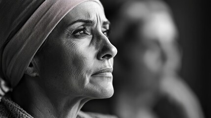 A breast cancer survivor attending a support group
