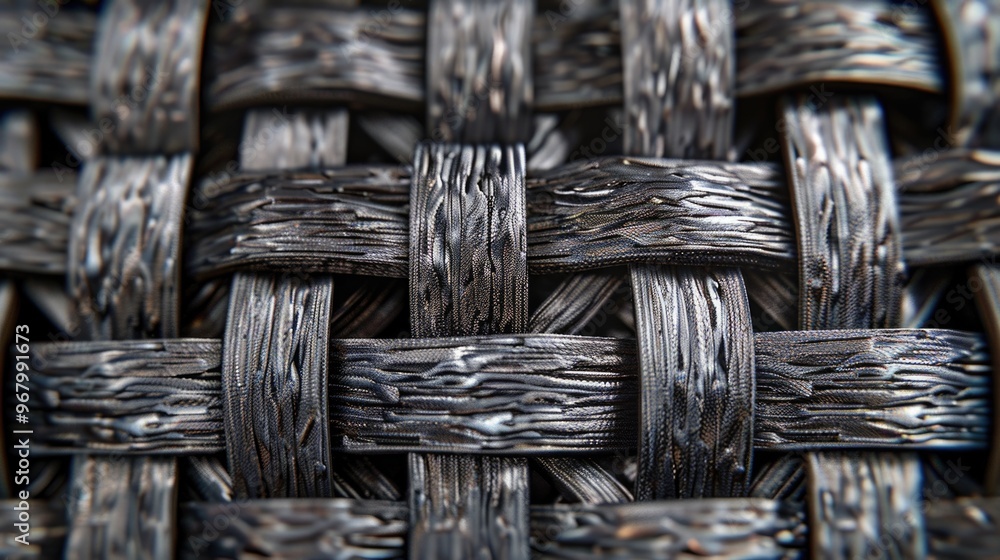 Poster weaved texture with metallic threads