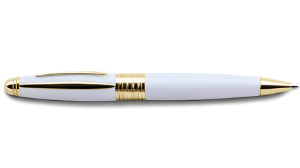 Naklejka premium Pen ballpoint pen isolated ballpoint business ink white on transparent background, png, cutout