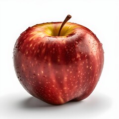 red apple isolated on white