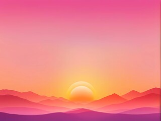 Fototapeta premium The background features chic gradations of sunset orange and pink with elegant shadow effects