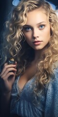 beautiful blonde magic girl beautiful young