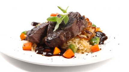 beef steak with vegetables