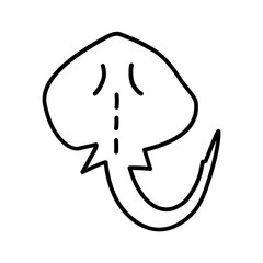 Sea life doodle set