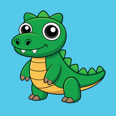 Crocodile cartoon vector illustration style design