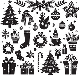 Christmas Silhouette Vector Illustration