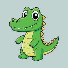Crocodile cartoon vector illustration style design