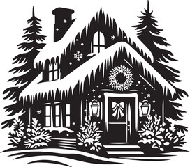 Christmas Silhouette Vector Illustration