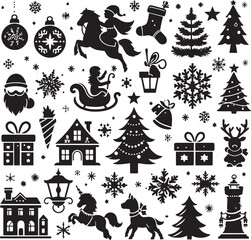 Christmas Silhouette Vector Illustration
